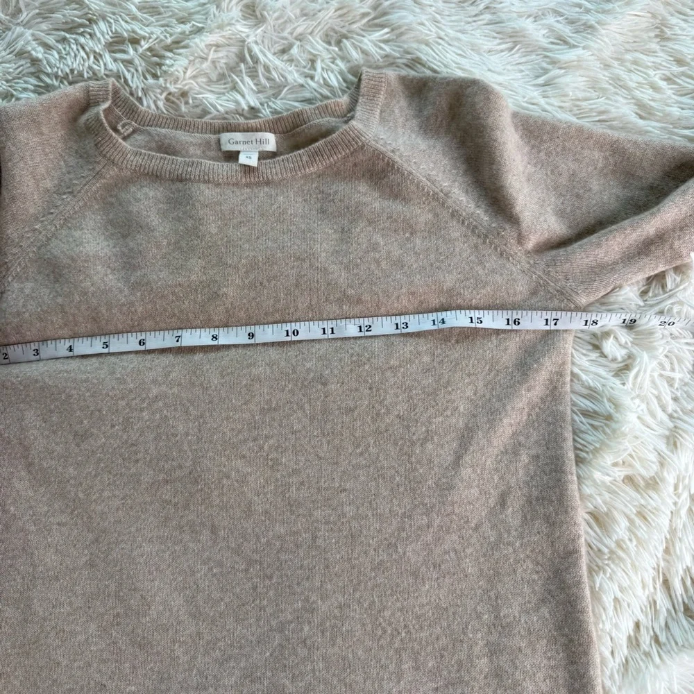 Garnet Hill 100% Cashmere Shirttail Sweater Size XS